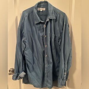 Aritzia Denim Forum Sky Blue Top